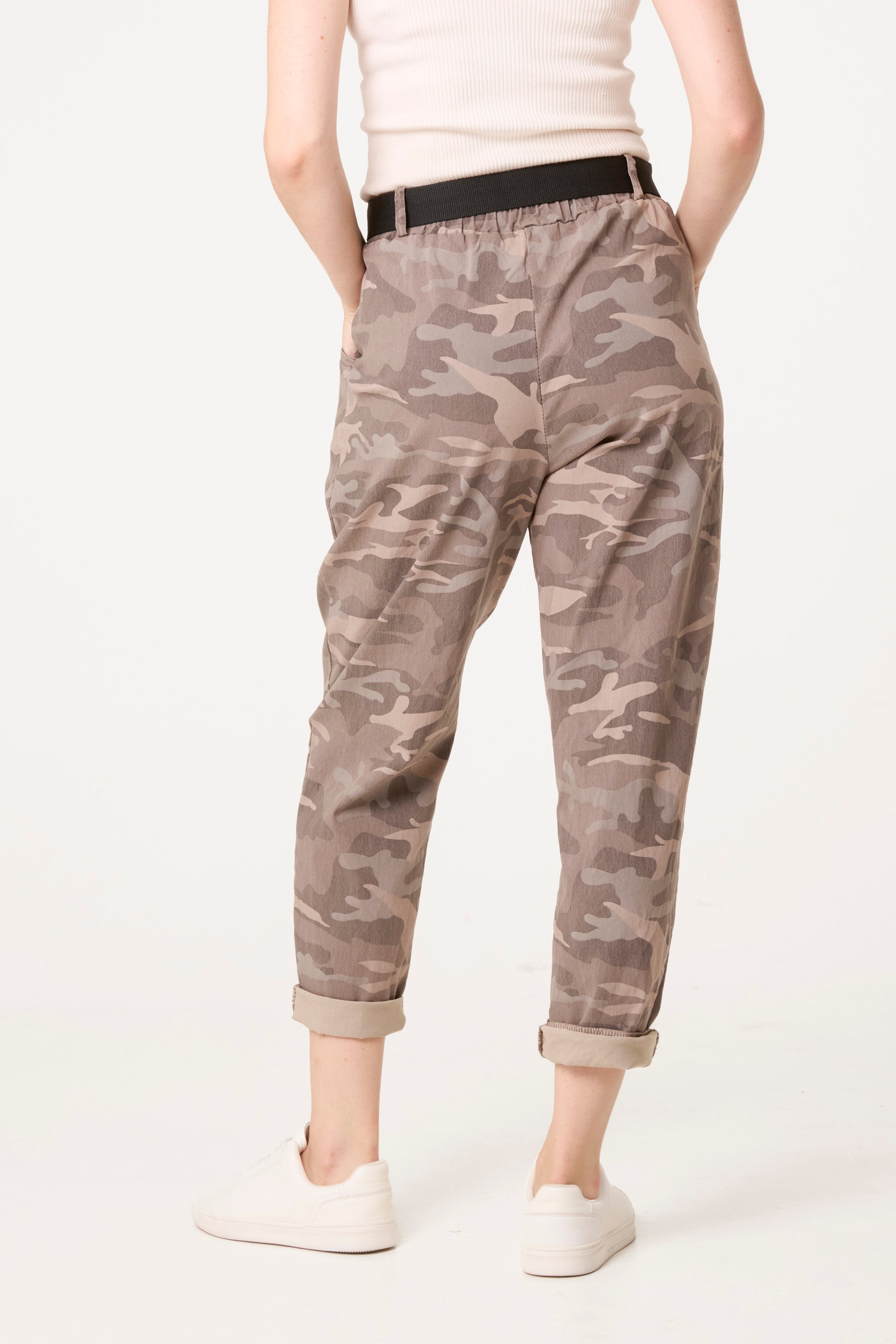 Belted Camouflage Trousers