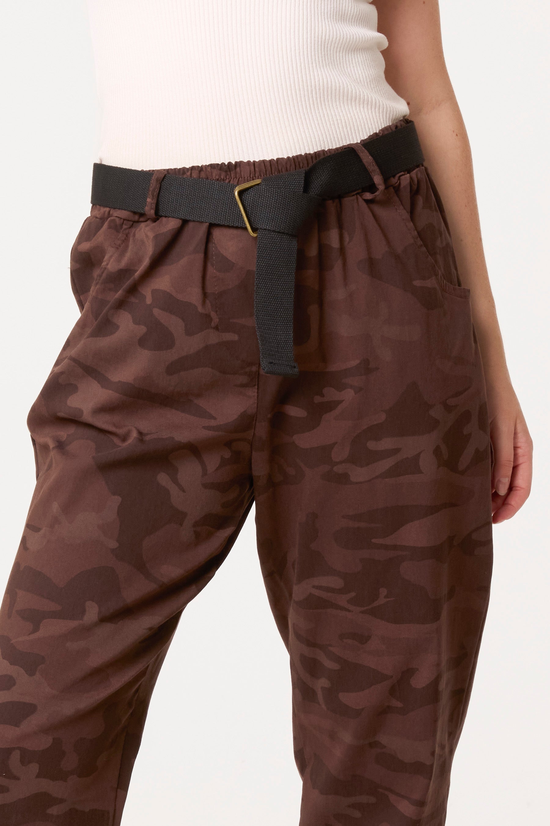 Belted Camouflage Trousers