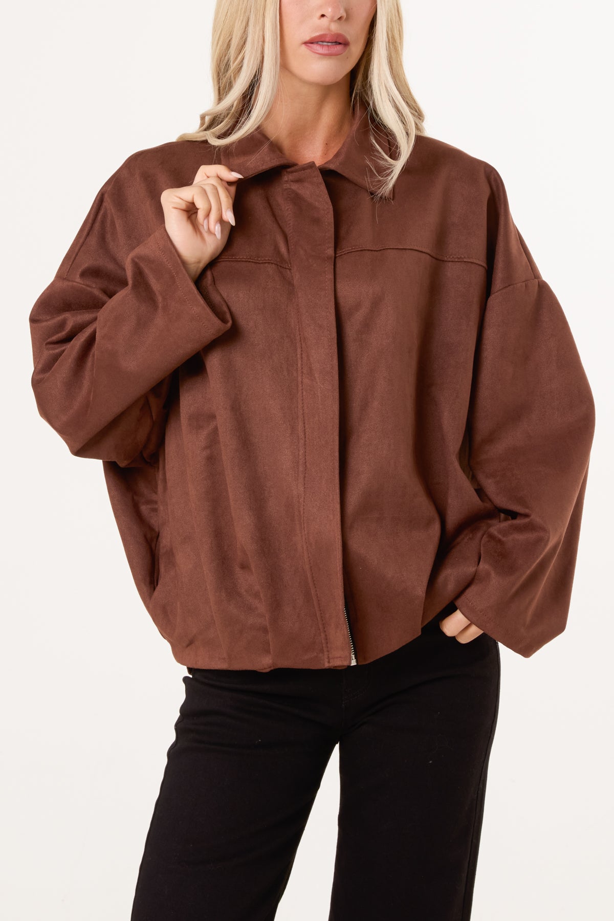 Zip Through Balloon Jacket