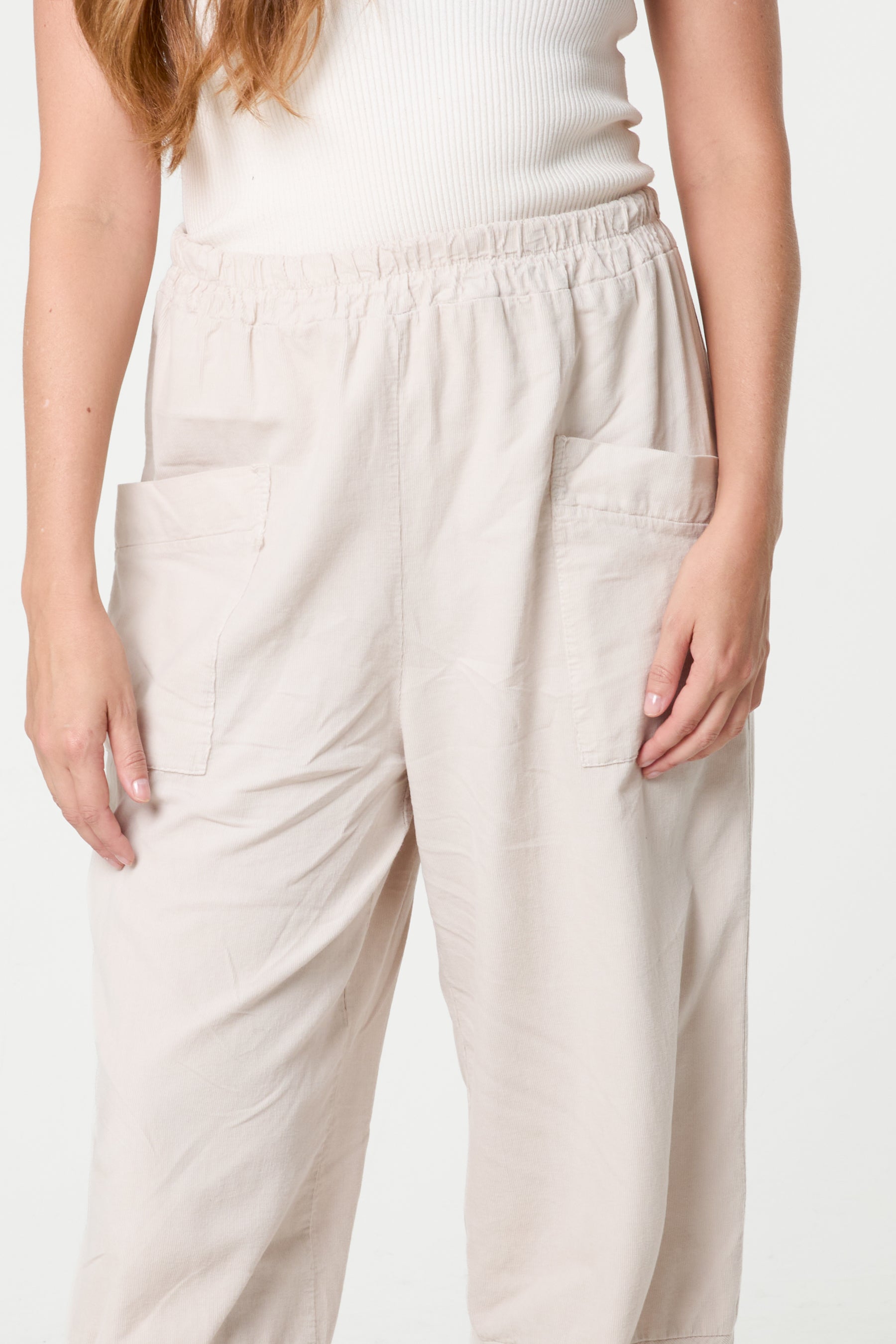 Pure Cotton Corduroy Trousers
