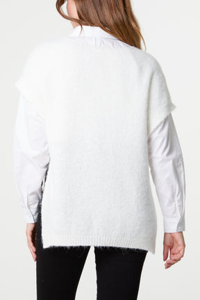 Essential V-Neck Knit Jumper