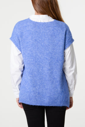 Essential V-Neck Knit Jumper
