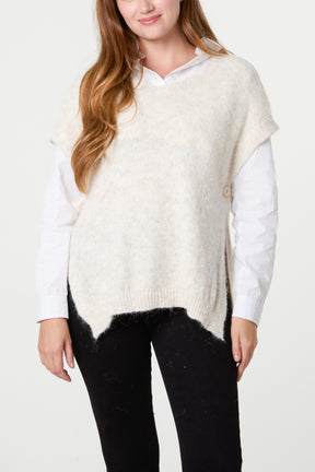 Essential V-Neck Knit Jumper