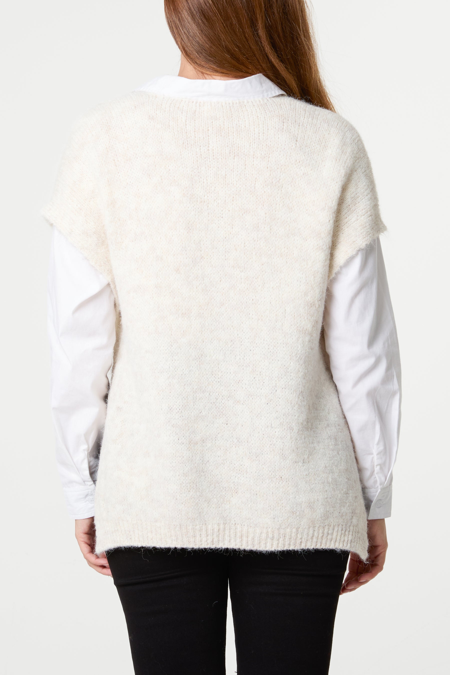 Essential V-Neck Knit Jumper