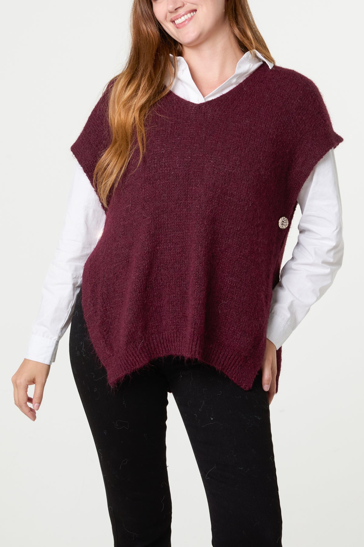 Essential V-Neck Knit Jumper
