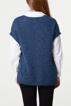 Essential V-Neck Knit Jumper