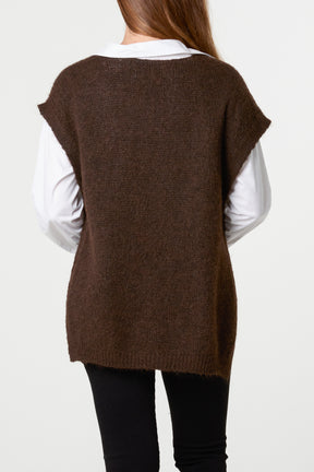 Essential V-Neck Knit Jumper