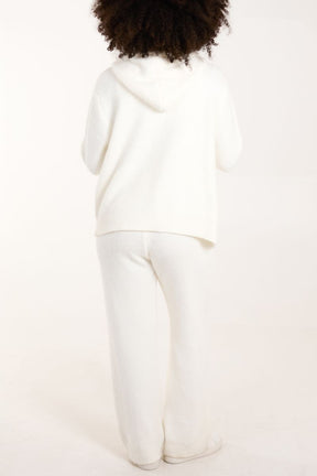 Zip Up Cosy Cardigan & Trouser Set