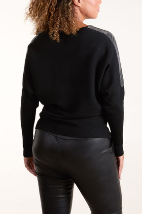 Diamante Neckline Jumper