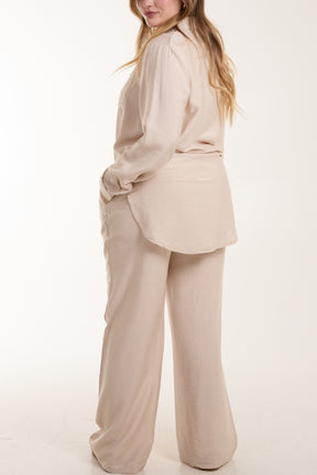 Lightweight Shirt & Wide Leg Trouser Co-Ords