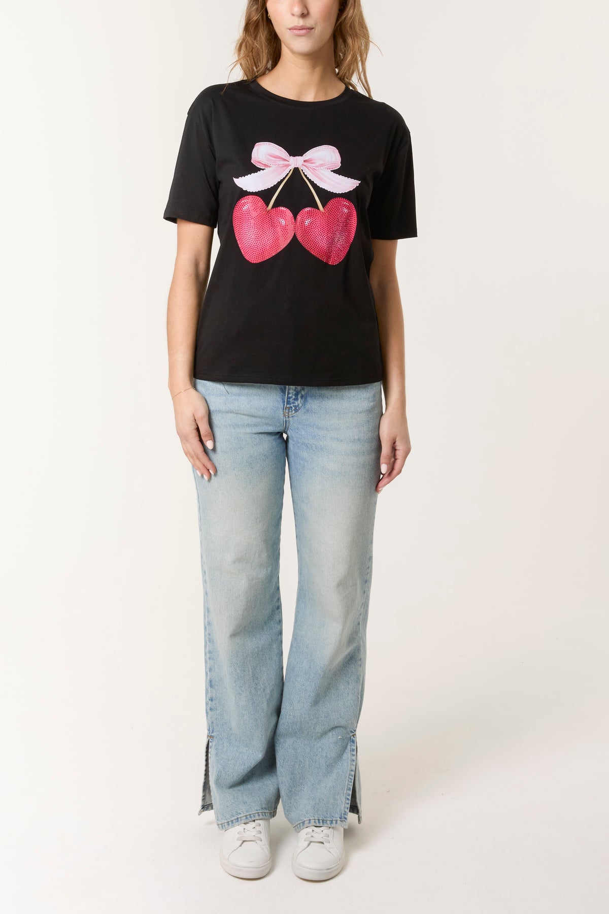 Cherry Heart & Bow T-Shirt