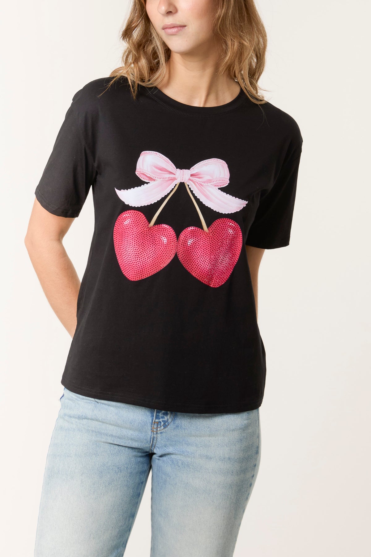 Cherry Heart & Bow T-Shirt