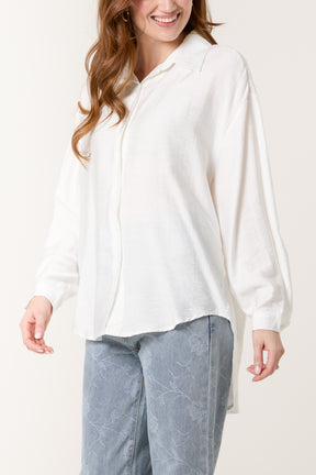 High Low Long-Sleeve Shirt