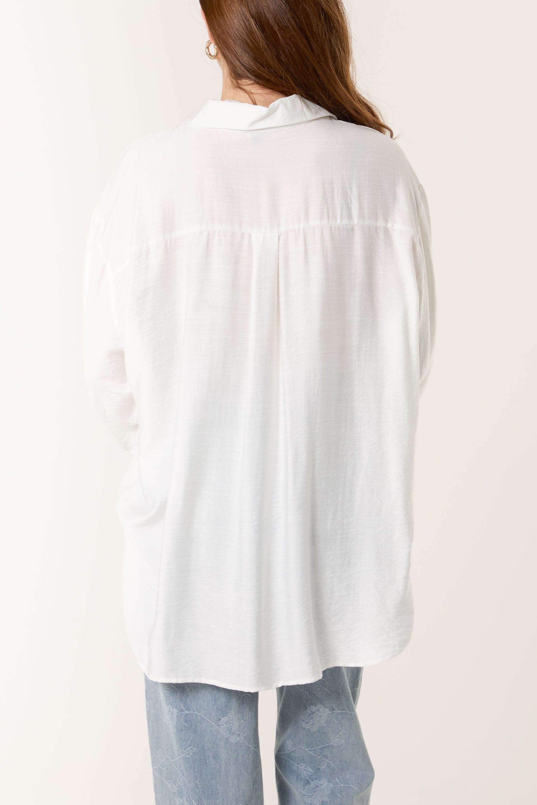High Low Long-Sleeve Shirt
