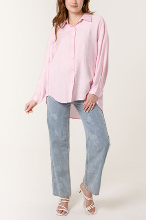 High Low Long-Sleeve Shirt