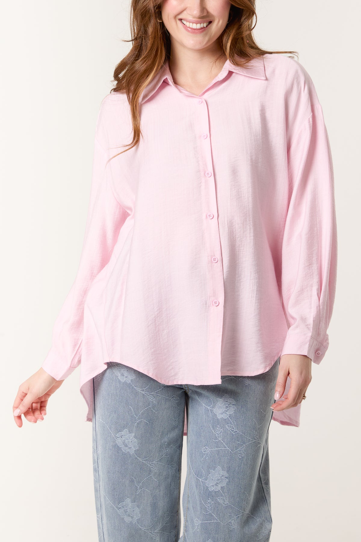 High Low Long-Sleeve Shirt