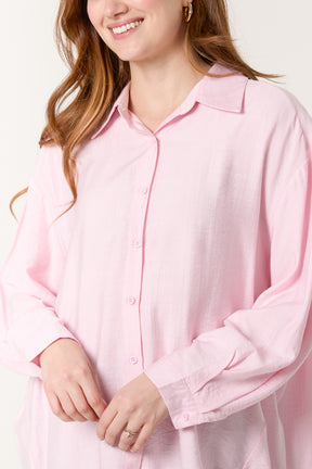 High Low Long-Sleeve Shirt