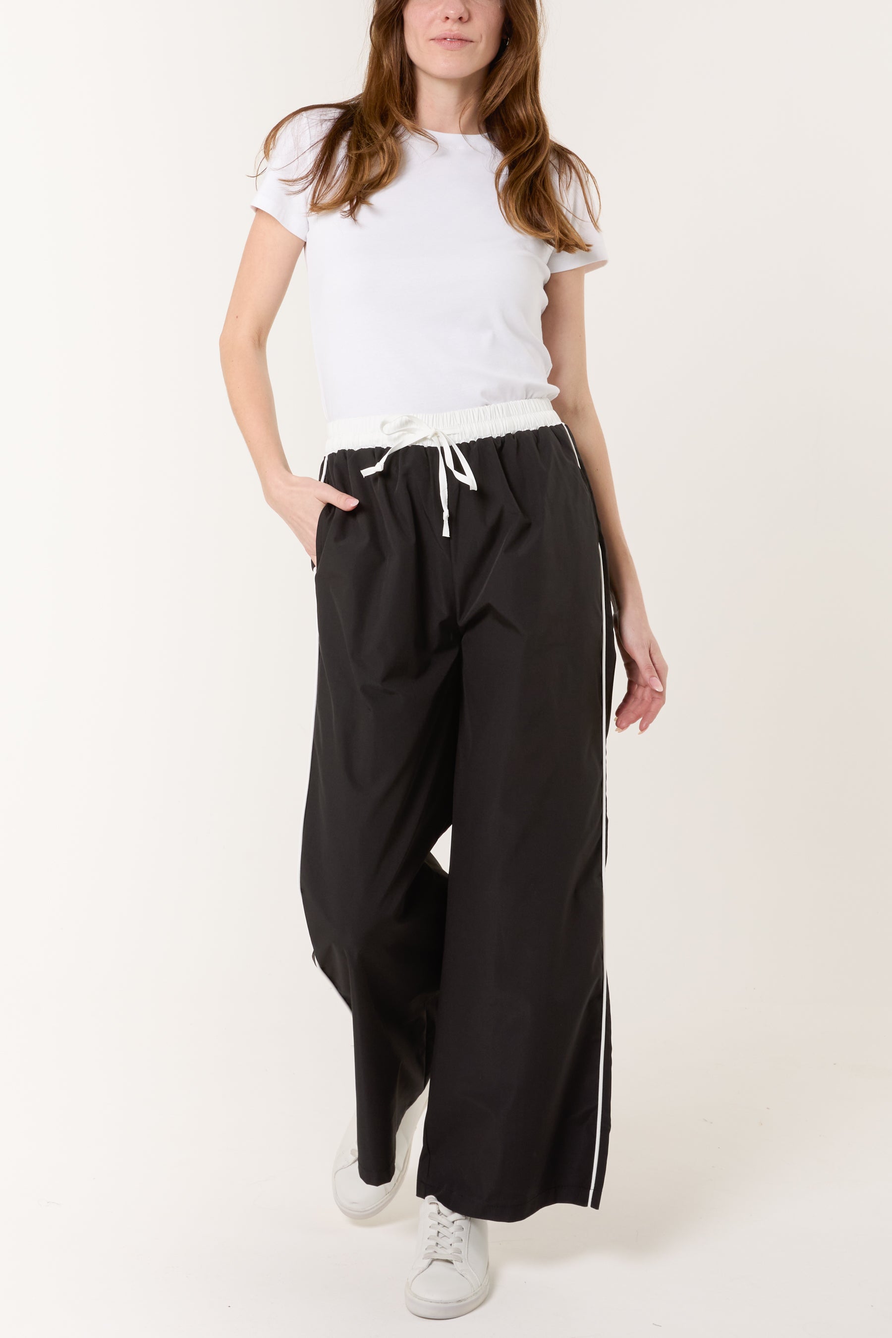 Elasticated Side Stripe Tracksuit Bottoms