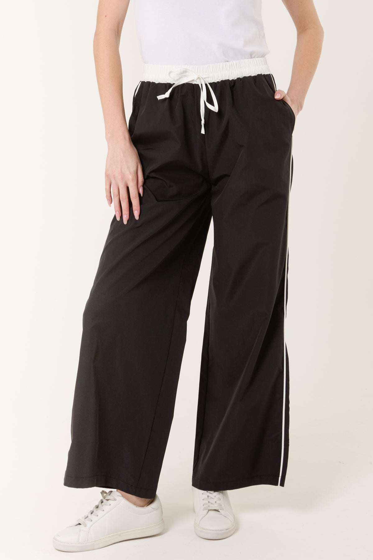 Elasticated Side Stripe Tracksuit Bottoms