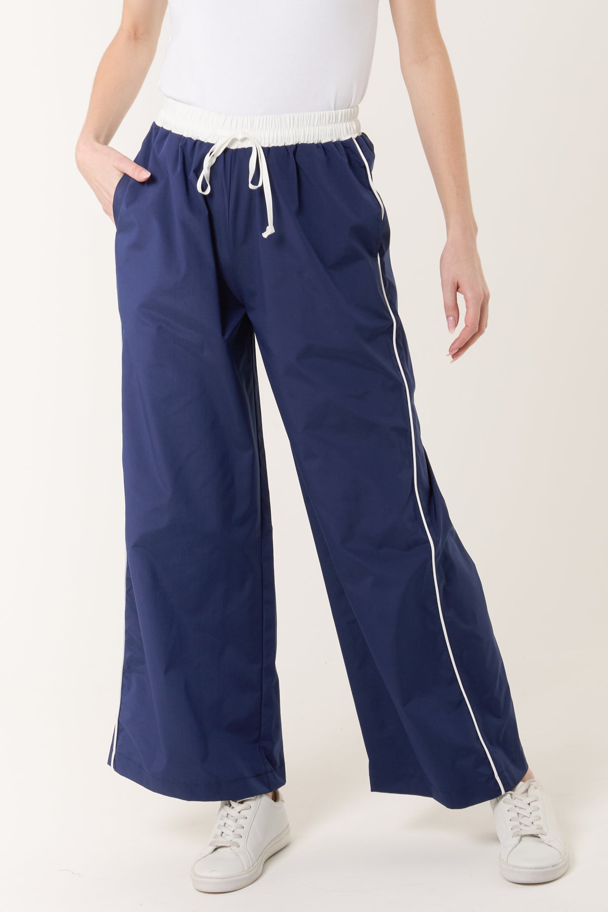 Elasticated Side Stripe Tracksuit Bottoms