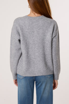 Bear & Bow Knitted Button Cardigan
