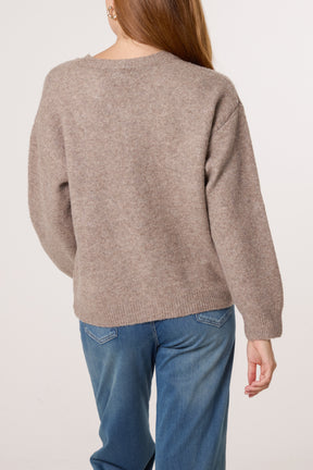 Bear & Bow Knitted Button Cardigan