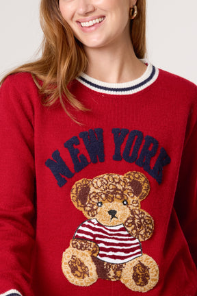 New York Teddy Bear Knit Jumper