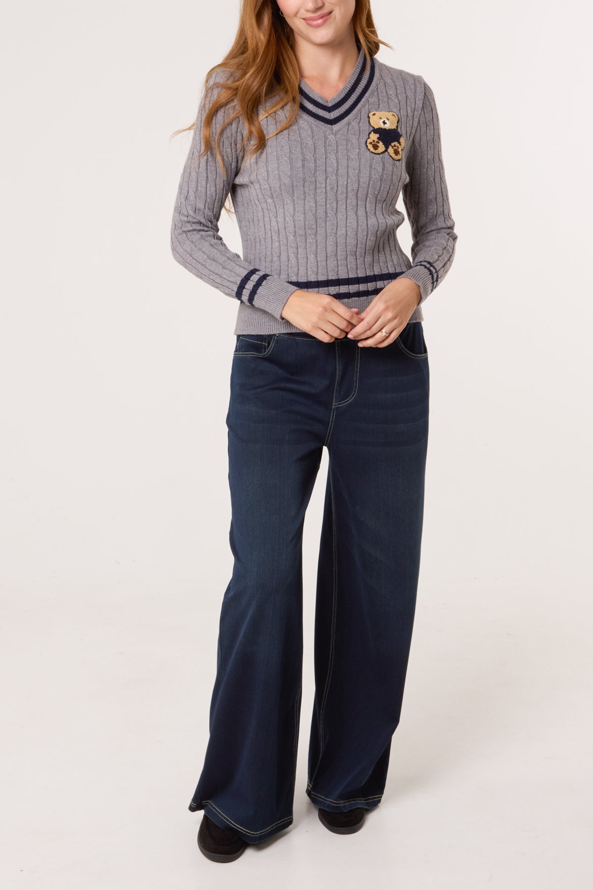 Teddy Bear Cricket Knit Jumper