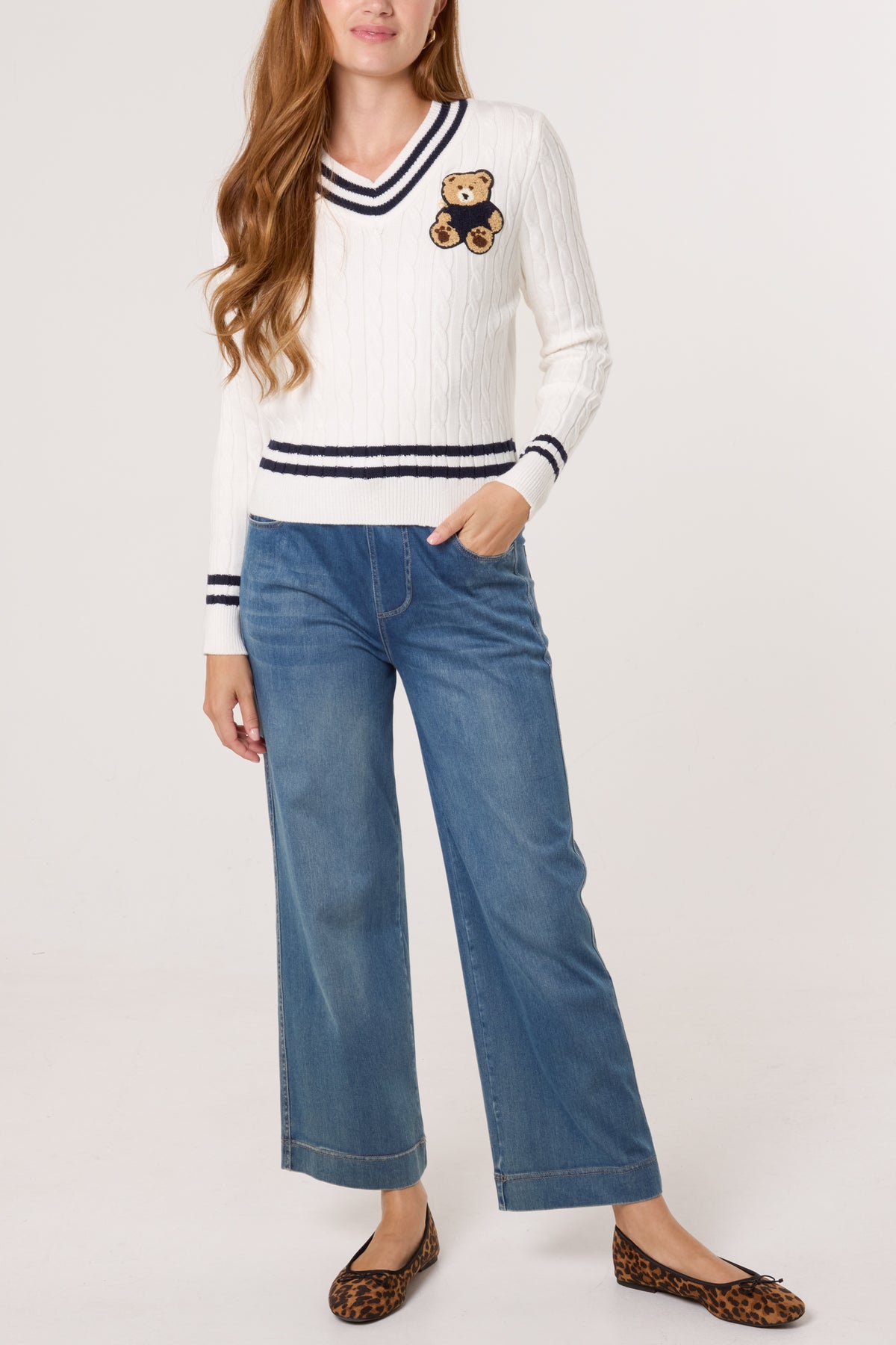 Teddy Bear Cricket Knit Jumper