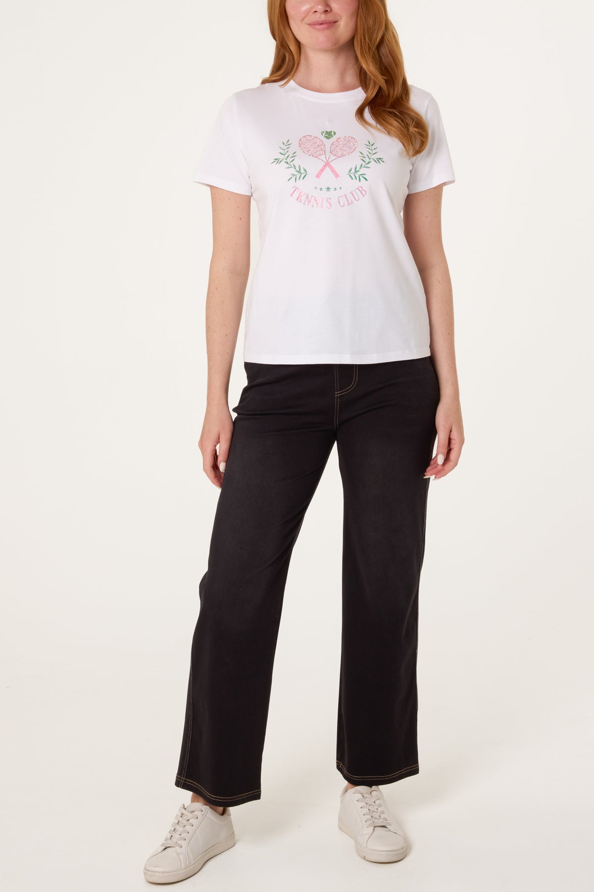Tennis Club Embellished T-Shirt