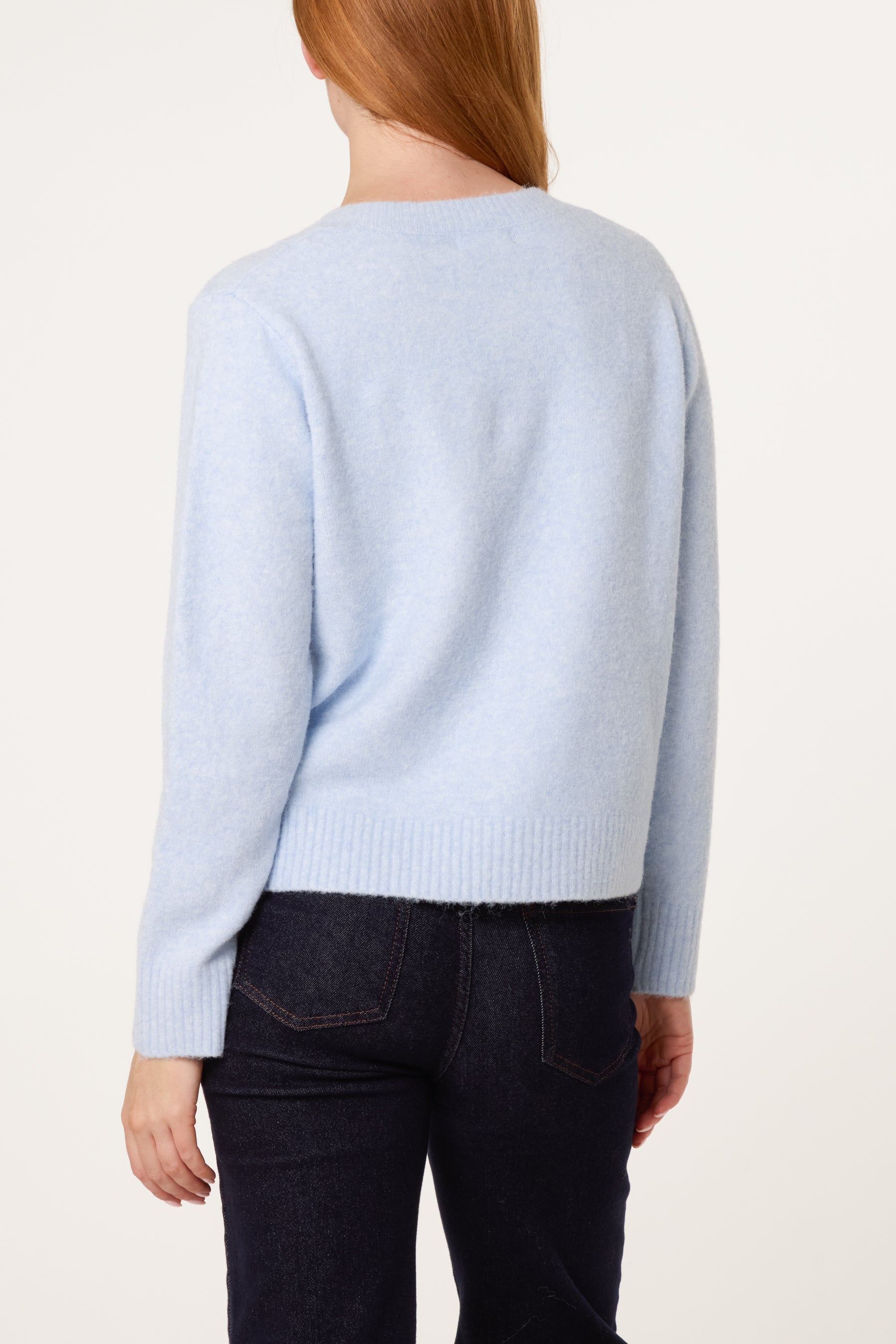 Colourful Circle Buttons Knit Cardigan