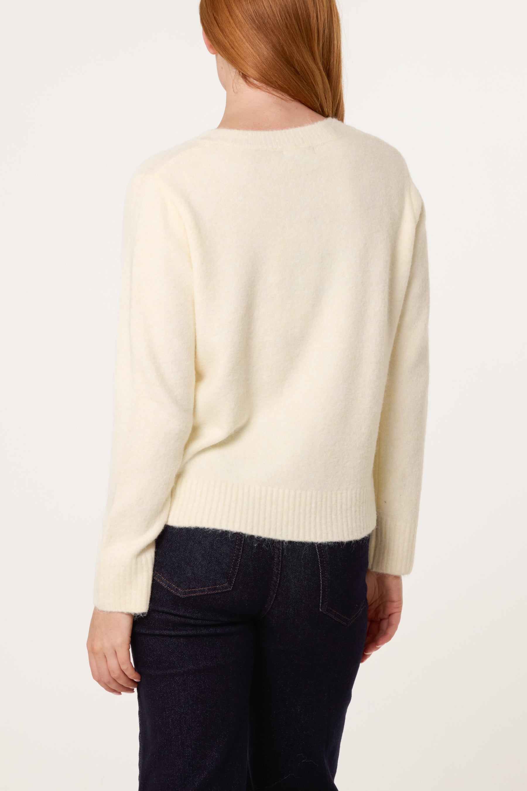 Colourful Circle Buttons Knit Cardigan