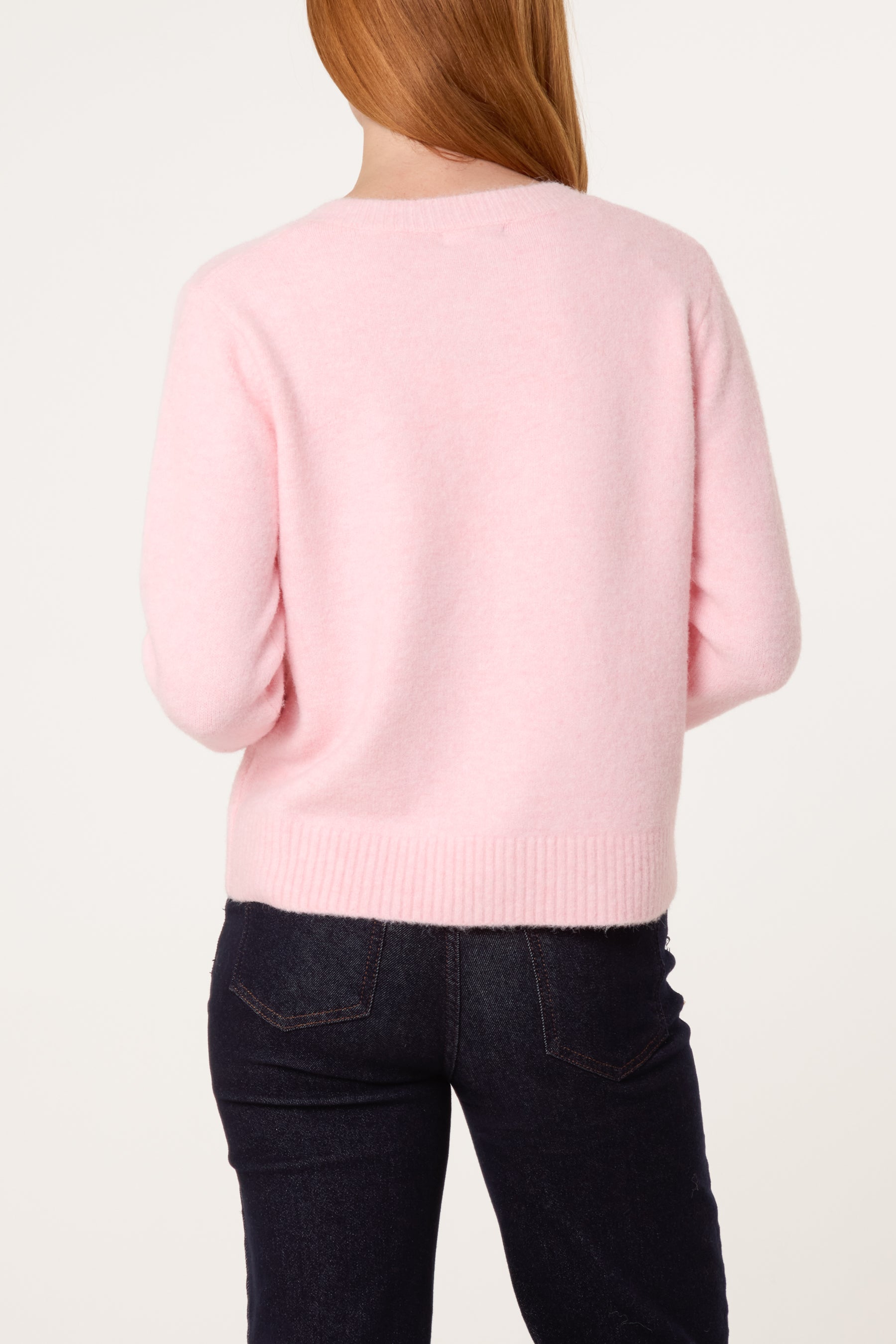 Colourful Circle Buttons Knit Cardigan