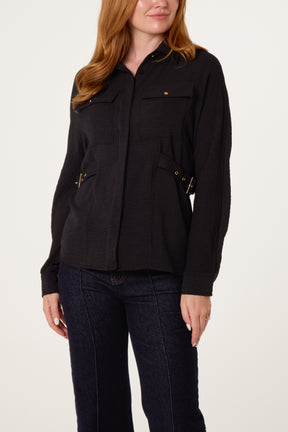 Belt & Buckle Detail Shirt
