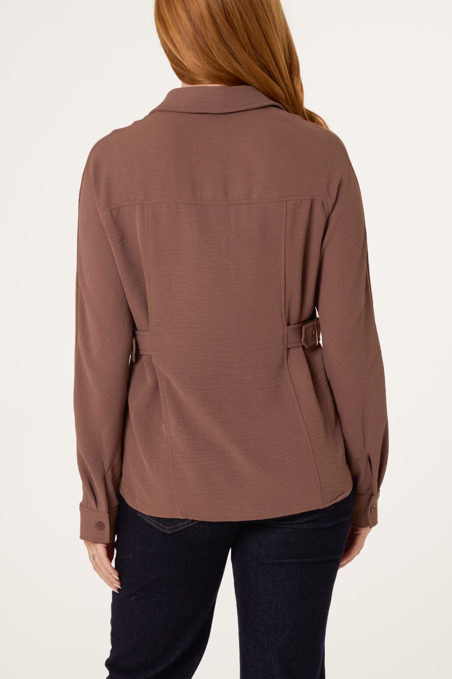 Belt & Buckle Detail Shirt