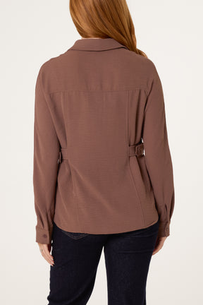 Belt & Buckle Detail Shirt