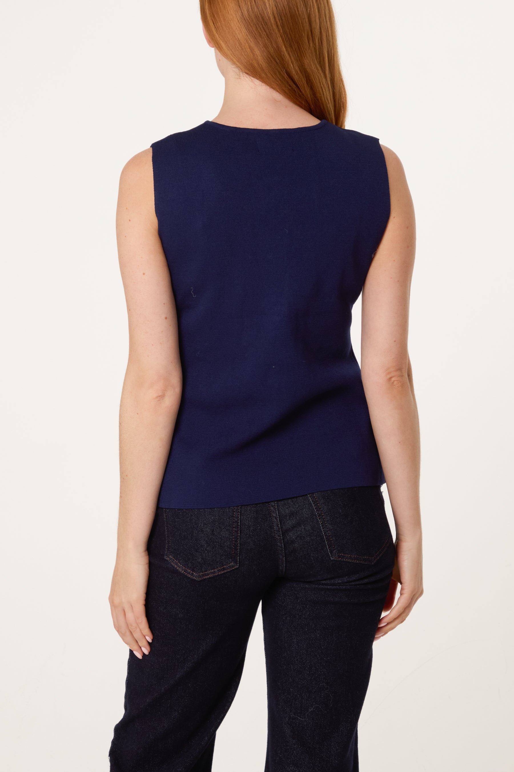 Seashell Gold Button Vest