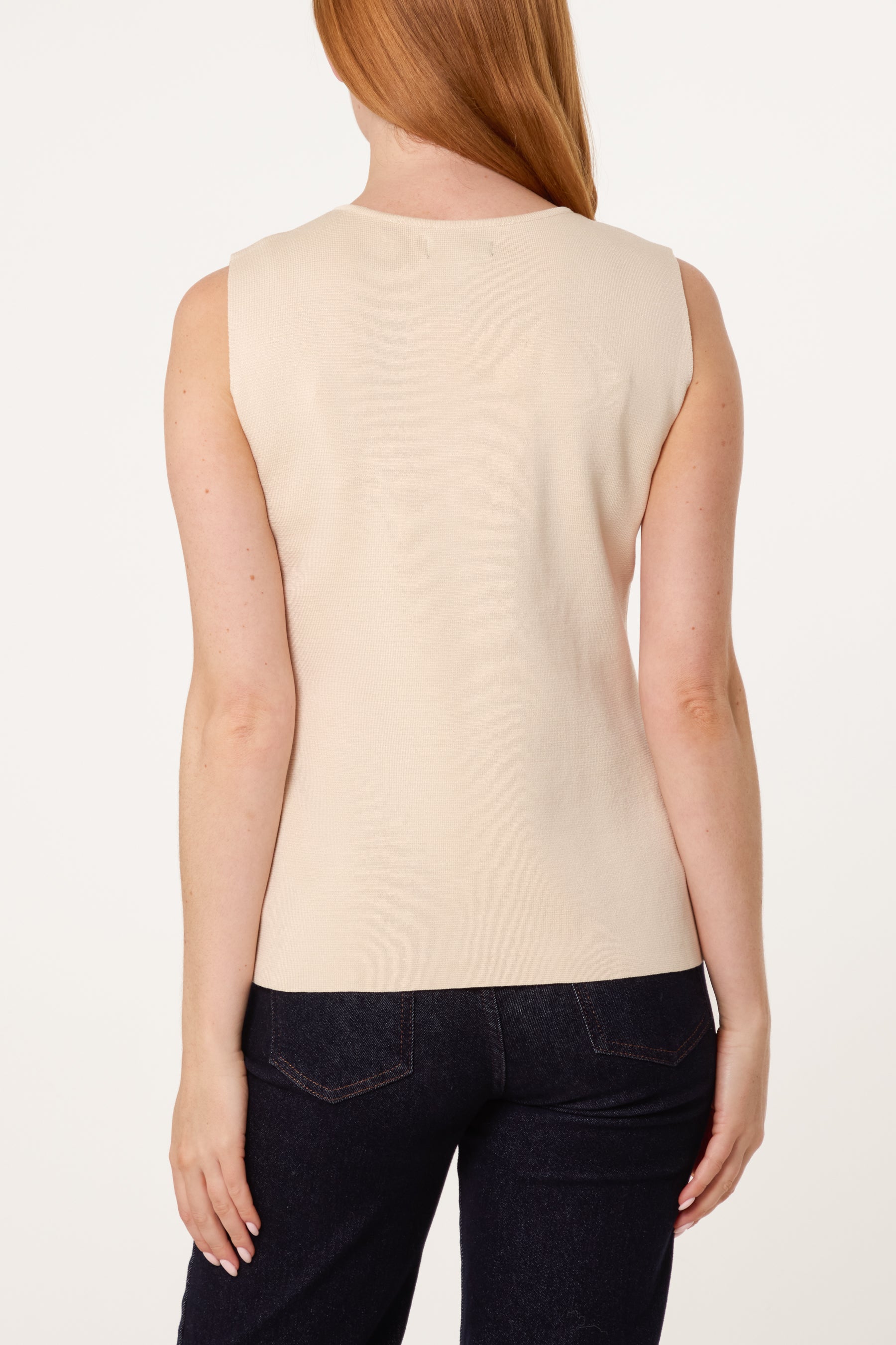 Seashell Gold Button Vest