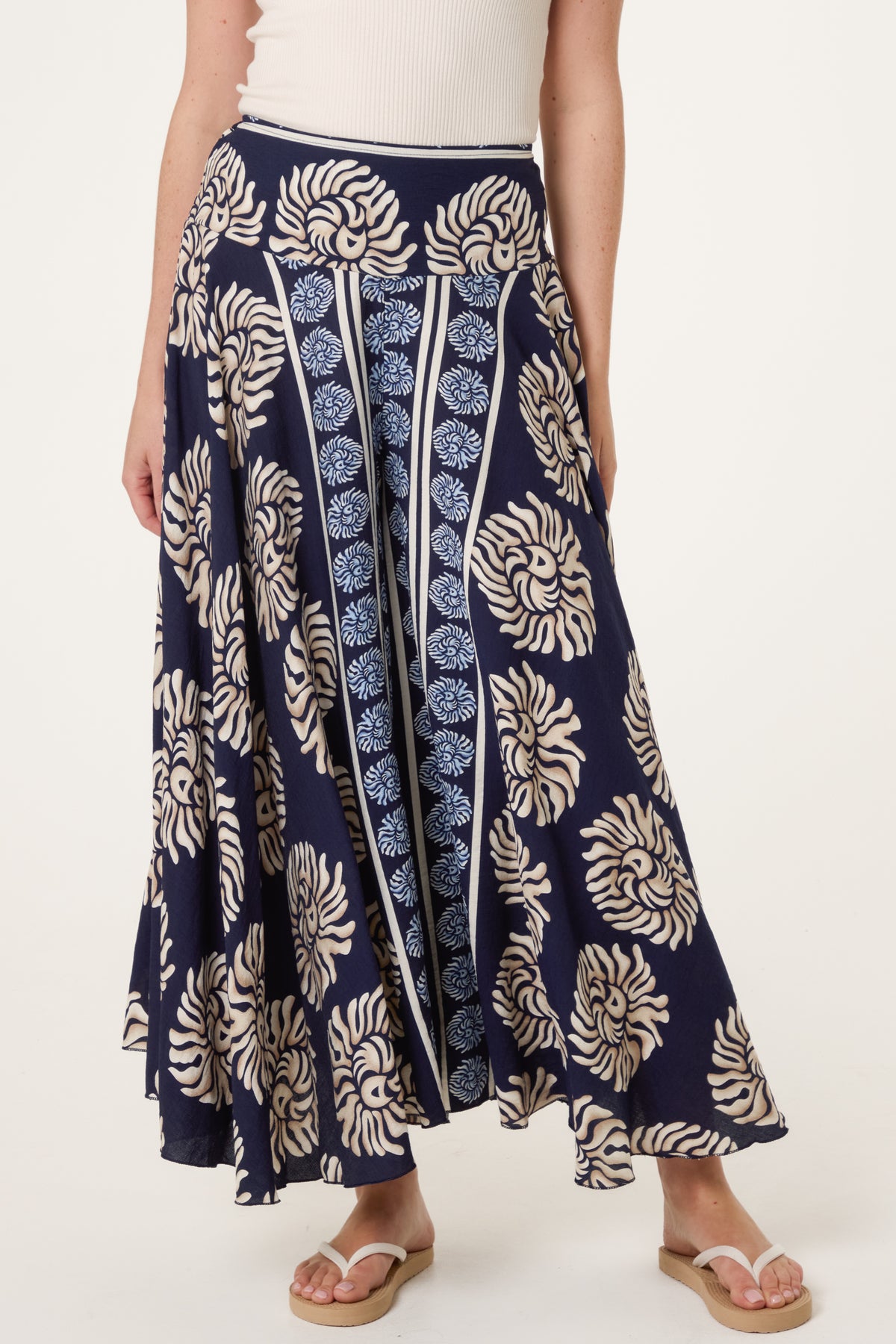 Deep Waist Flowy Trousers