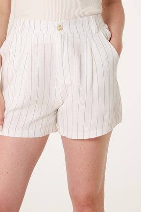 Striped Linen Shorts