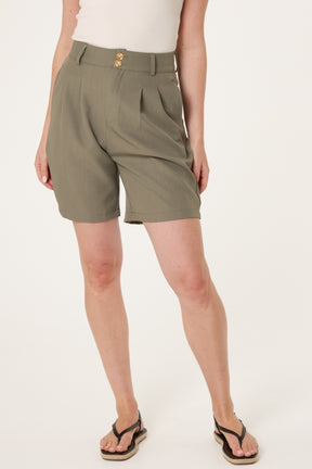 High Waisted Tailored Shorts
