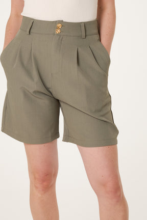 High Waisted Tailored Shorts