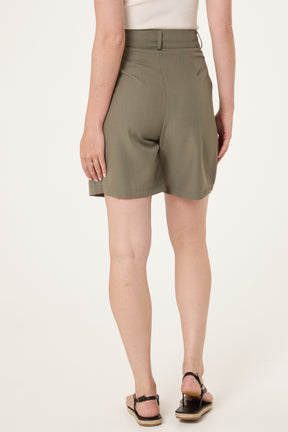 High Waisted Tailored Shorts