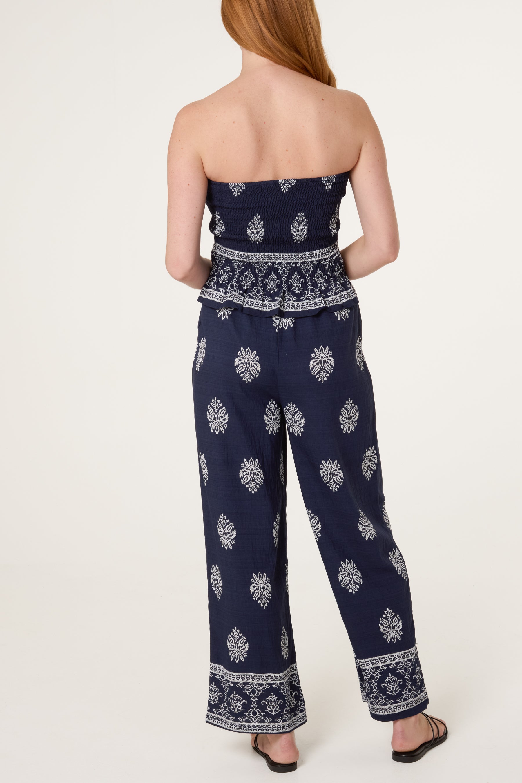 Bandeau Top & Wide Leg Trouser Set
