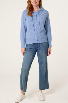 Essential Button Up Cosy Hoodie