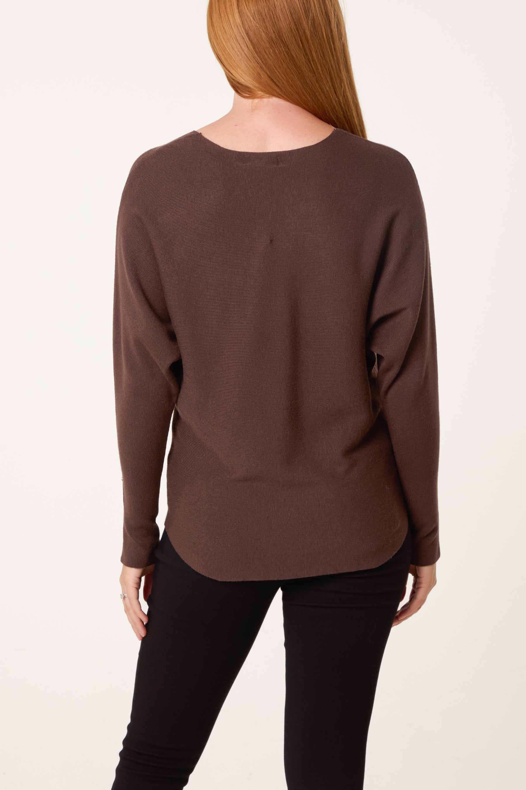 Beaded Butterfly Batwing Knit Jumper