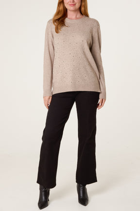 Essential Embellished Knit Jumper