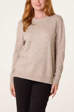 Essential Embellished Knit Jumper