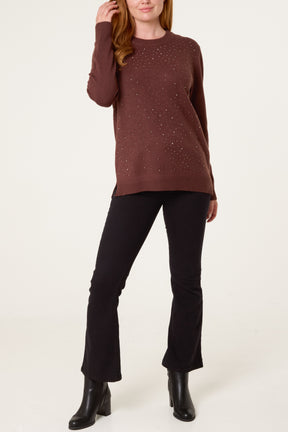 Essential Embellished Knit Jumper