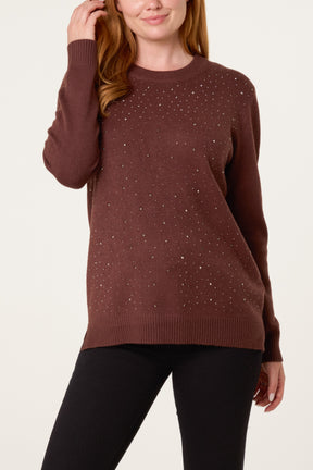 Essential Embellished Knit Jumper